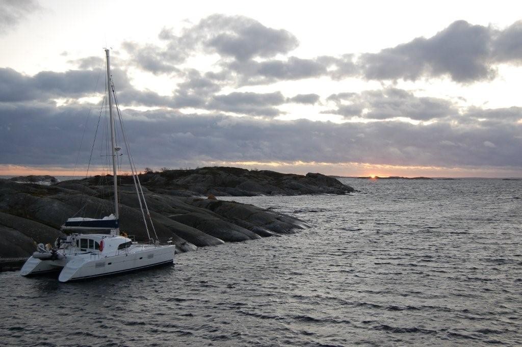 At anchor in April - the Outer Skerries © Johan Strömbäck