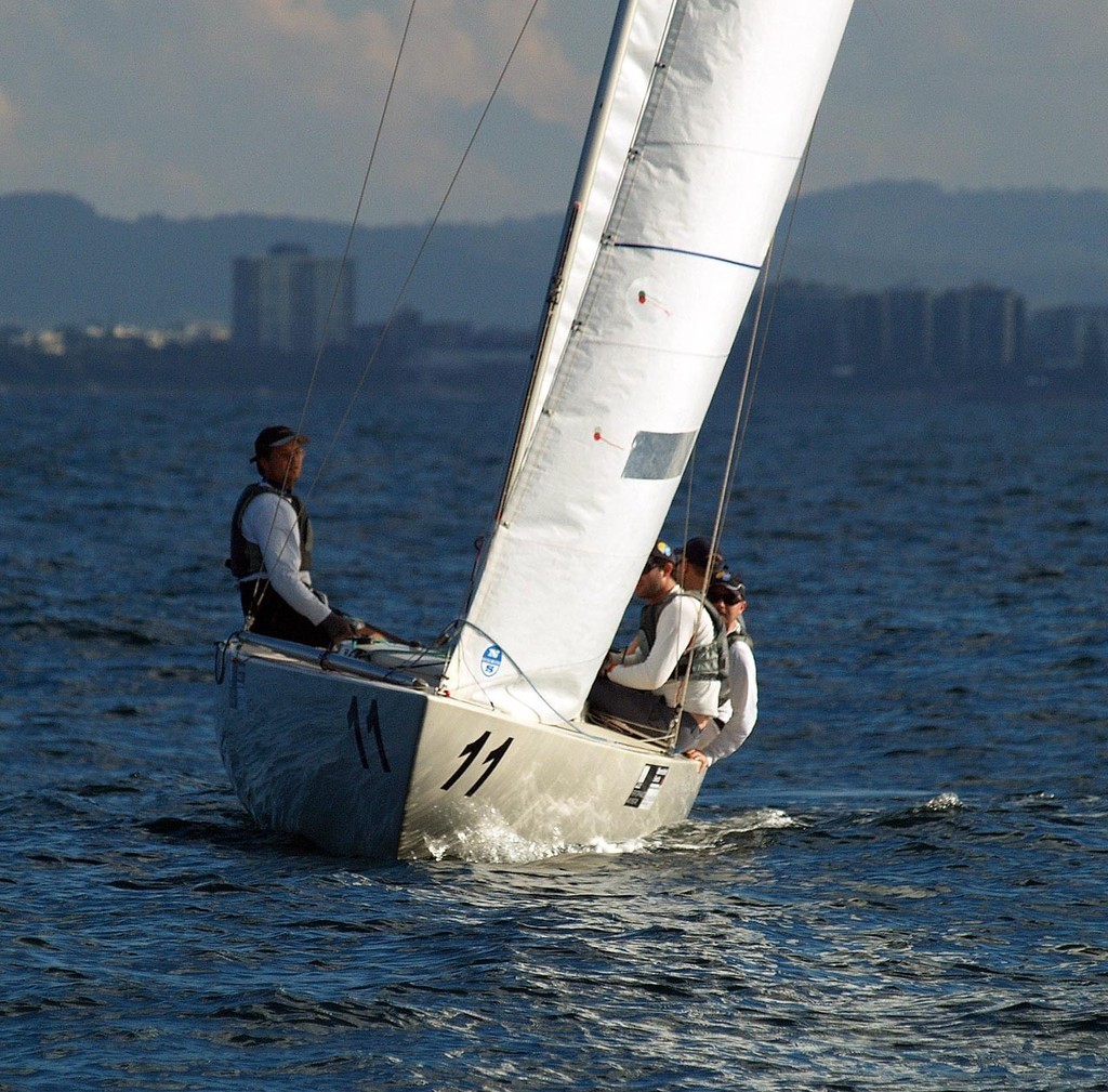 Barry (Damien King)  - Musto Etchells Australian Winter Championship photo copyright Peter Duncan http://www.questphoto.net taken at  and featuring the  class