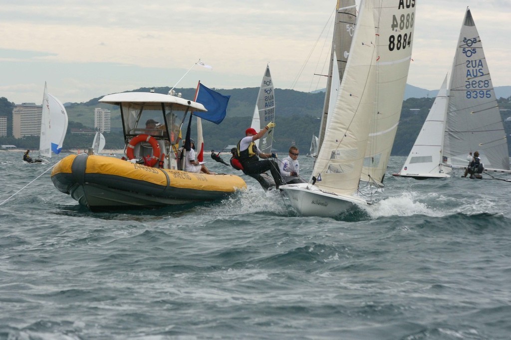 Dillon Clark and Silus Clark complete their first race in 505's with the invitational race photo copyright Marine Photography http://www.marinephotography.com.au taken at  and featuring the  class