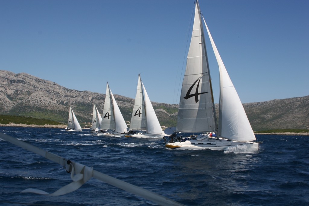 Race start to Mljet photo copyright Maggie Joyce - Mariner Boating Holidays http://www.marinerboating.com.au taken at  and featuring the  class