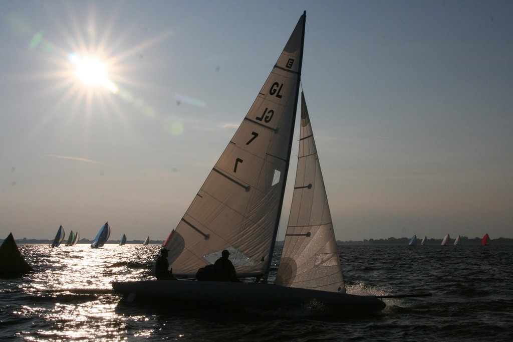 E-scows in sunshine, late in the day -8030 - 2009 E Scow Nationals hosted by the Oshkosh Yacht Club photo copyright Tammy L Sawyer http://www.tammysawyer.com taken at  and featuring the  class