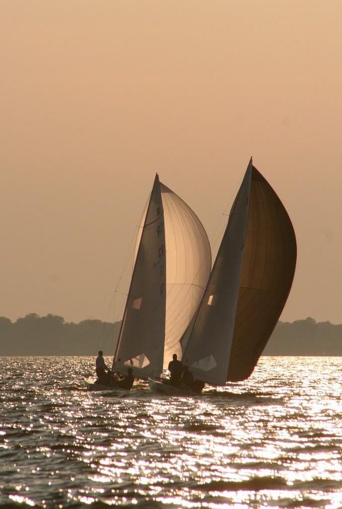 E-scows late afternoon 8163 - 2009 E Scow Nationals hosted by the Oshkosh Yacht Club photo copyright Tammy L Sawyer http://www.tammysawyer.com taken at  and featuring the  class