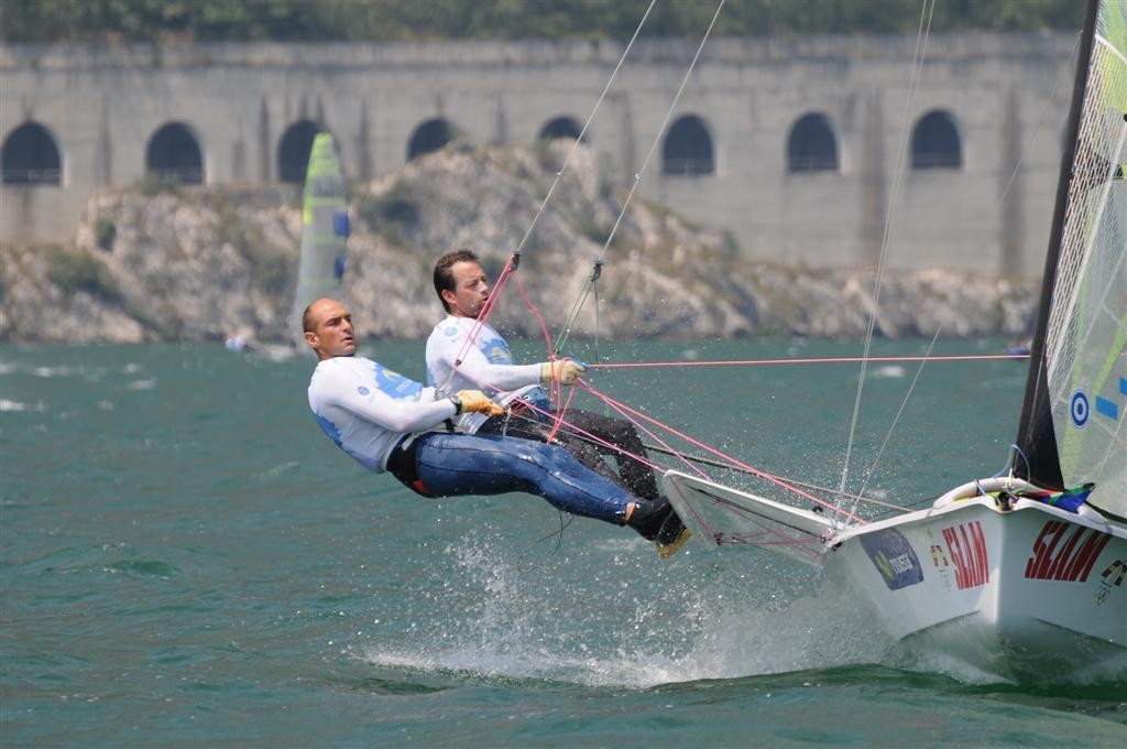 Iker Martinez and Xavier Fernandez (ESP 7) - 2009 49er World Championship - Medal Race photo copyright Gianni Tomazzoni taken at  and featuring the  class