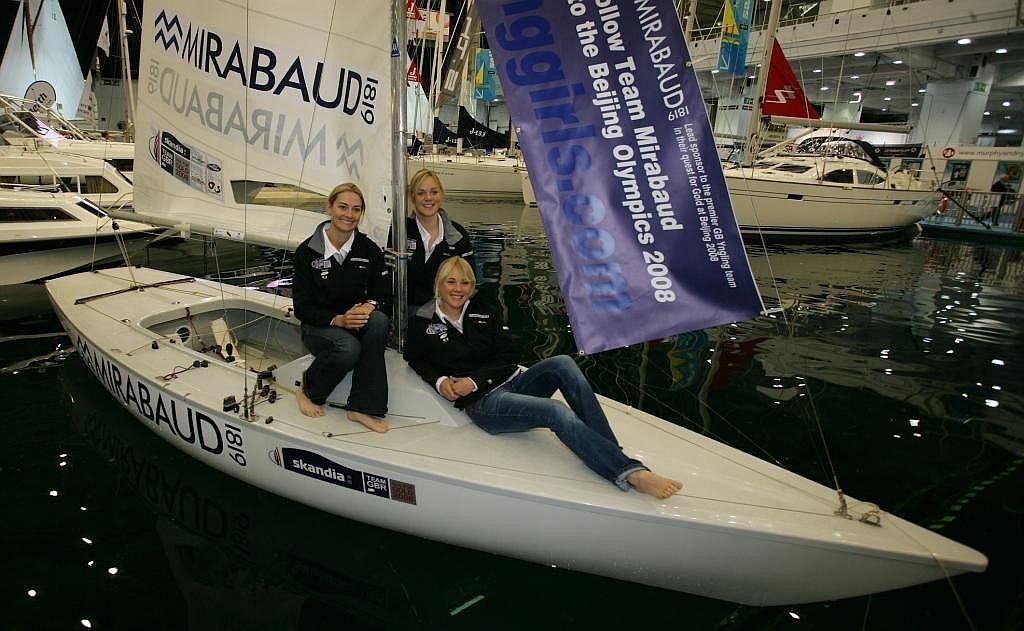 GBR Olympic Yngling Crew at Whyte & Mackay Earls Court Boat Show 2007 © Mark Lloyd http://www.lloyd-images.com