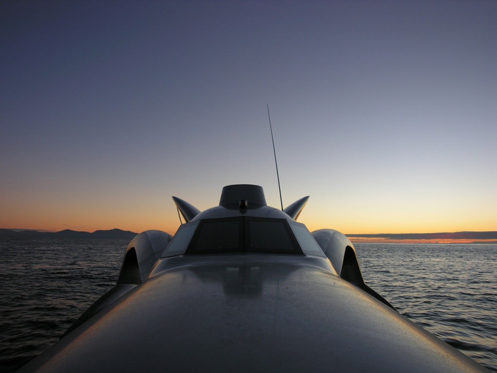 Earthrace at dawn photo copyright Buddha Brideson taken at  and featuring the  class