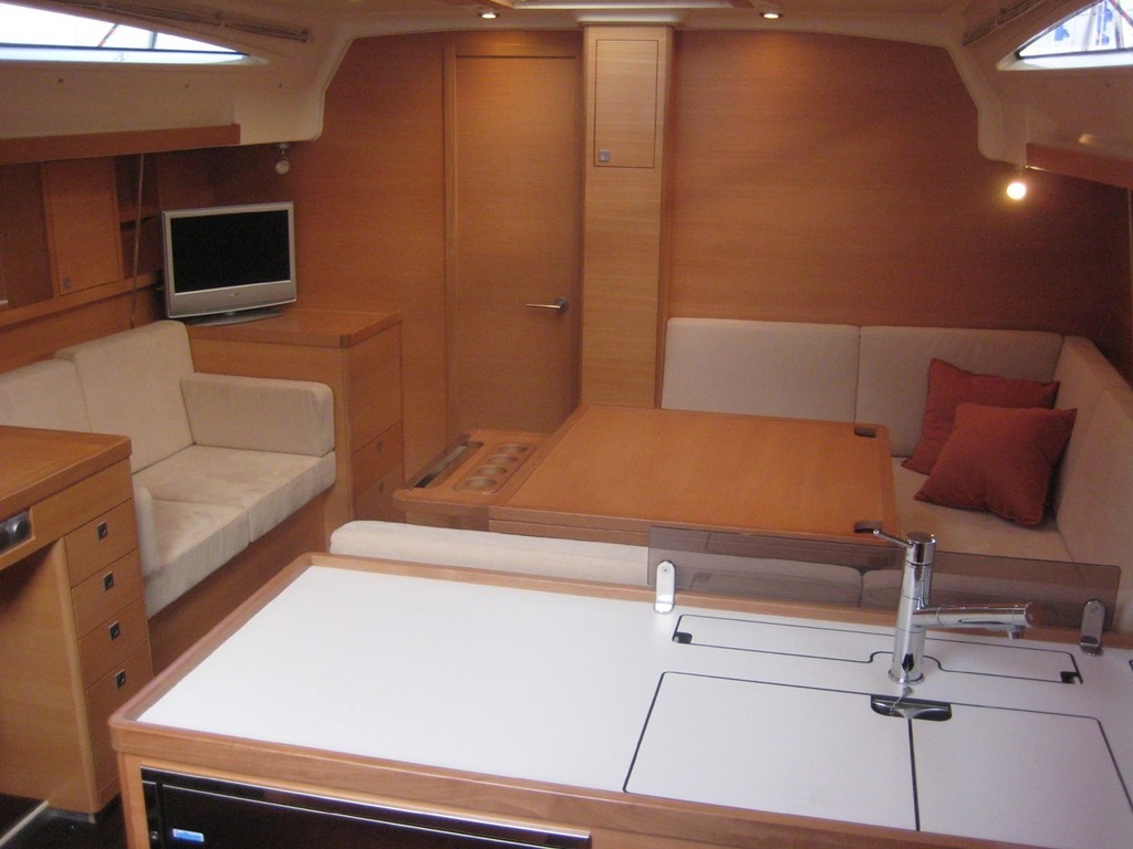 Elan 450 Premiere interior view - Elan 450 Premiere at Genoa Boat Show photo copyright Elan http://www.navsail.com.au taken at  and featuring the  class