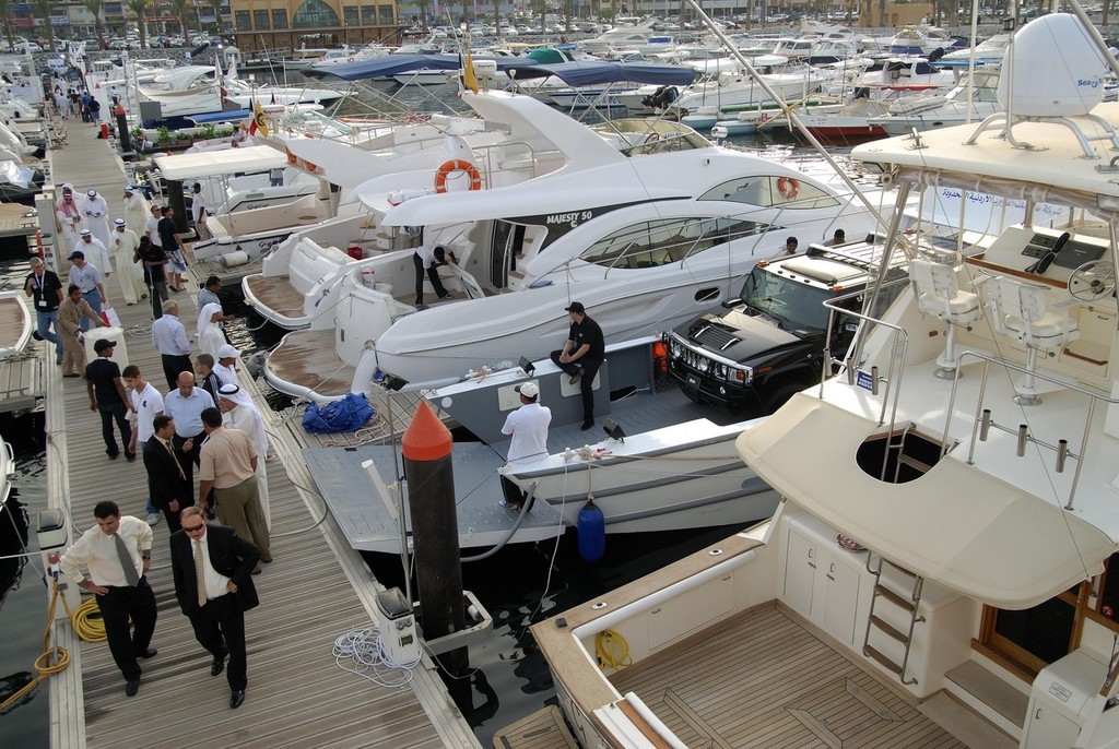 The Emirates Boat Show International will attract more than 150 exhibitors and 200 boats will be on display in the water and onshore at the Abu Dhabi International Marine Sports Club (ADIMSC). photo copyright MIAA taken at  and featuring the  class