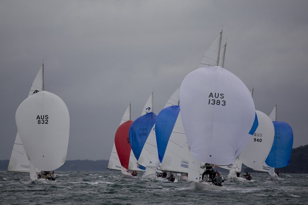 Race 1, coming into the gate - Etchells Lake Macquarie Spring Regatta © Kylie Wilson Positive Image - copyright http://www.positiveimage.com.au/etchells