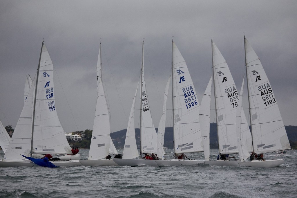 Race 1, very close coming into the gate - Etchells Lake Macquarie Spring Regatta © Kylie Wilson Positive Image - copyright http://www.positiveimage.com.au/etchells