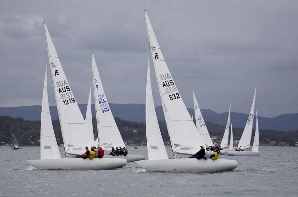 Race 4 winners, Peter McNeill AUS832 - Etchells Lake Macquarie Spring Regatta © Kylie Wilson Positive Image - copyright http://www.positiveimage.com.au/etchells