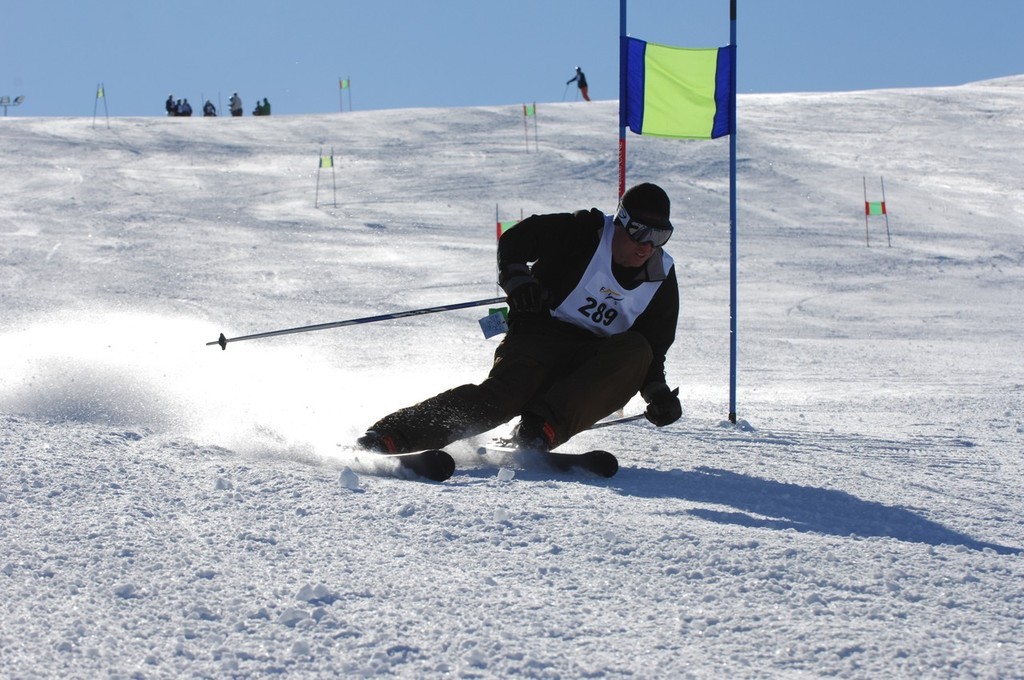  Legendary snow groomer driver and sailor, Paul Kirkland of Treble Cone ski field - Ski Yachting, Wanaka, August 2008 © Carrick Cameron www.studio5.co.nz