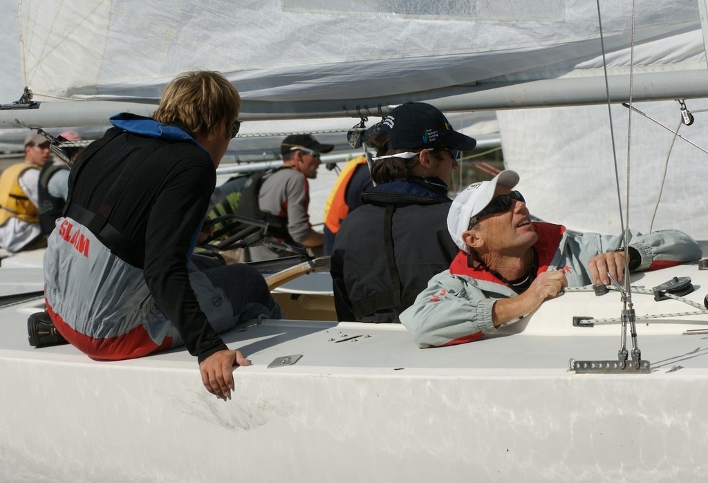 From Left Graeme, Logan and Ross Sutherland of Wellsford - Ski Yachting, Wanaka, August 2008 © Carrick Cameron www.studio5.co.nz