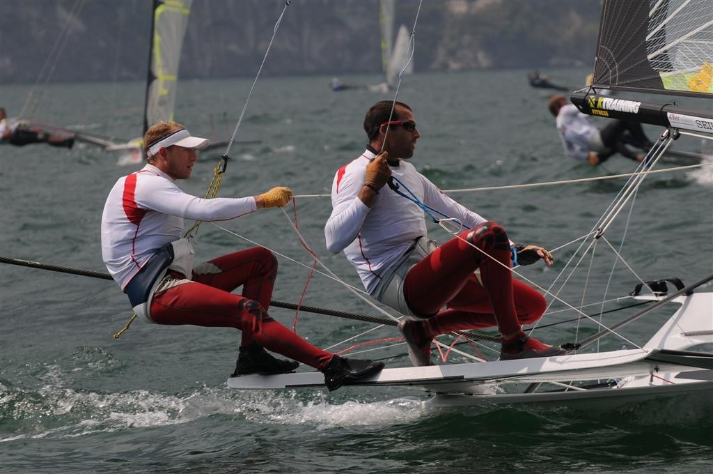 Manu Dyen and Christidis Stephane (FRA 1070) - 2009 49er World Championship - Medal Race photo copyright Gianni Tomazzoni taken at  and featuring the  class