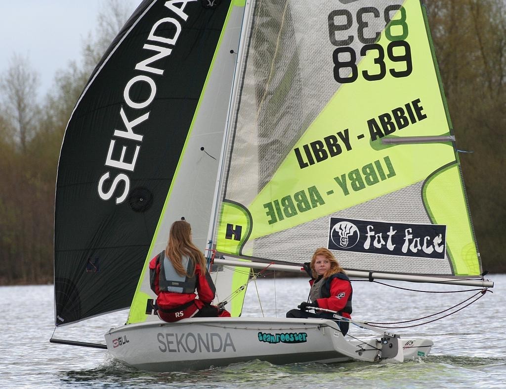 RS Feva Fat Face Grand Prix at Burghfield SC  ©  SW