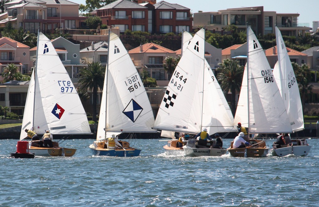 Fleet sailing downwind - Hartley TS16 Australian Championships © Dale Lorimer