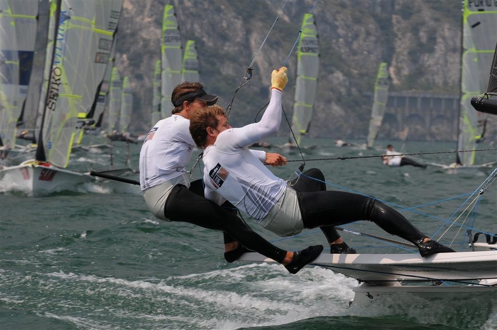John Pink and Rick Peacock (GBR 1082) - 2009 49er World Championship - Medal Race photo copyright Gianni Tomazzoni taken at  and featuring the  class