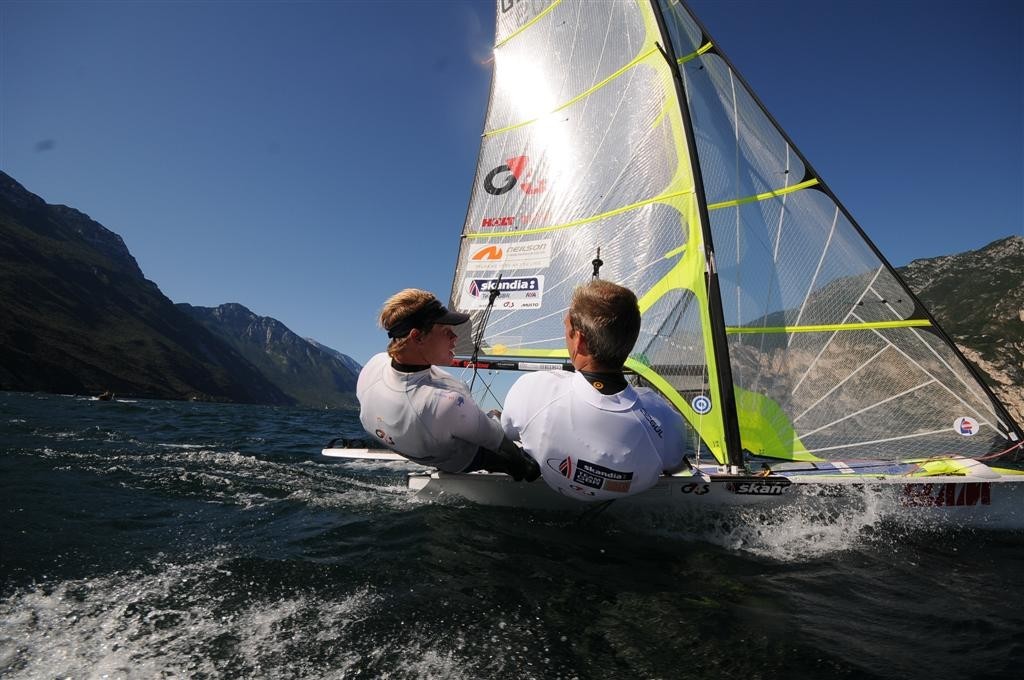 Chris Draper and Peter Greenhalgh (GBR 1097) - 2009 49er World Championship - Medal Race photo copyright Gianni Tomazzoni taken at  and featuring the  class