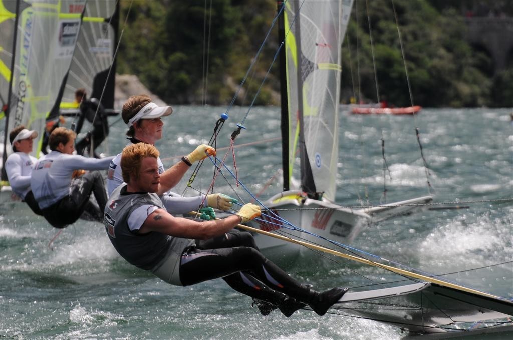 Stevie Morrison and Ben Rhodes (GBR 2) - 2009 49er World Championship - Medal Race photo copyright Gianni Tomazzoni taken at  and featuring the  class