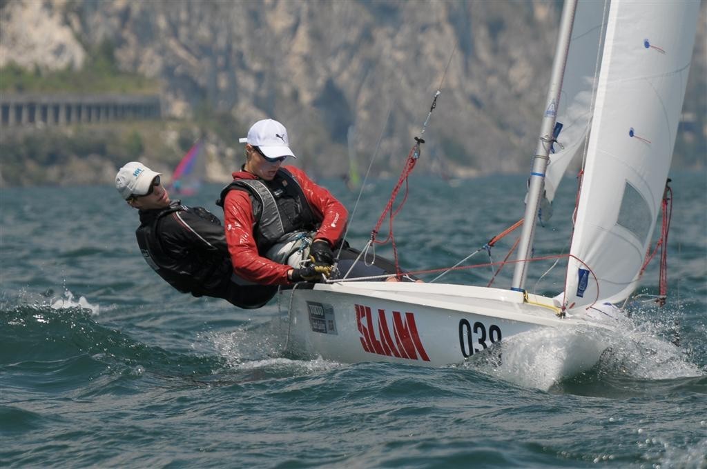Ben Palmer and Konrad Weaver (GBR 53116) - International 420 Class World Championship photo copyright Gianni Tomazzoni taken at  and featuring the  class