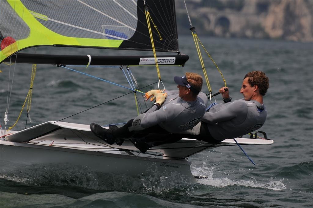 Paul Campbell-James and Mark Asquith (GBR 9) - 2009 49er World Championship - Medal Race photo copyright Gianni Tomazzoni taken at  and featuring the  class