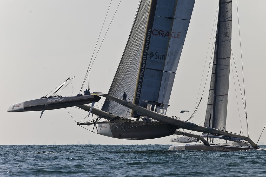 Race 1, 33rd America’s Cup, Valencia © BMW Oracle Racing: Guilain Grenier - copyright http://www.oracleracing.com