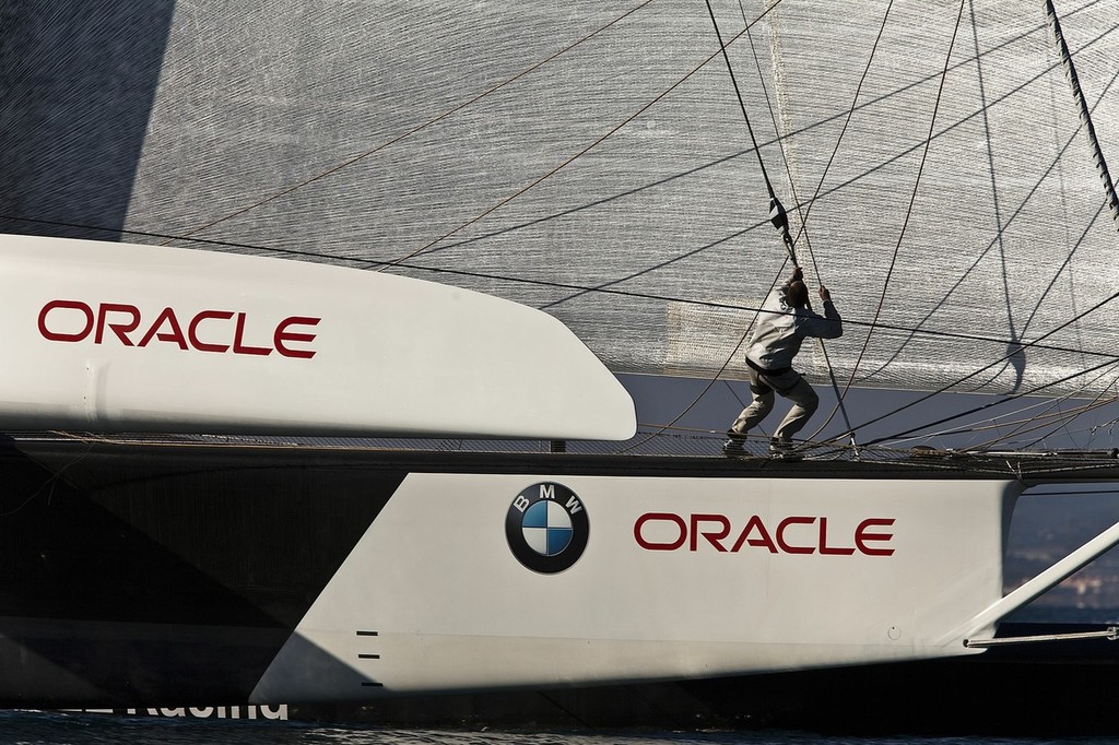 01/02/2010 - Valencia (ESP) - 33rd America’s Cup - BMW ORACLE Racing -Training in Valencia © BMW Oracle Racing Photo Gilles Martin-Raget http://www.bmworacleracing.com