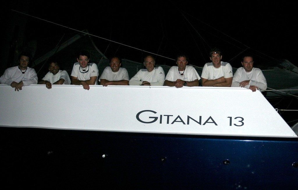 Just 24h 46m 59s from Taipei.  Gitana 13 crew having just set a new record to Hong Kong. © Guy Nowell http://www.guynowell.com