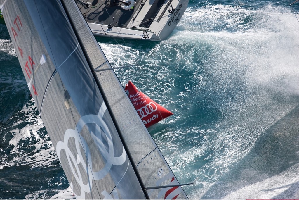 Mark rounding action on day 2 of the Audi Medcup, Marseilles © Gilles Martin-Raget http://www.martin-raget.com/