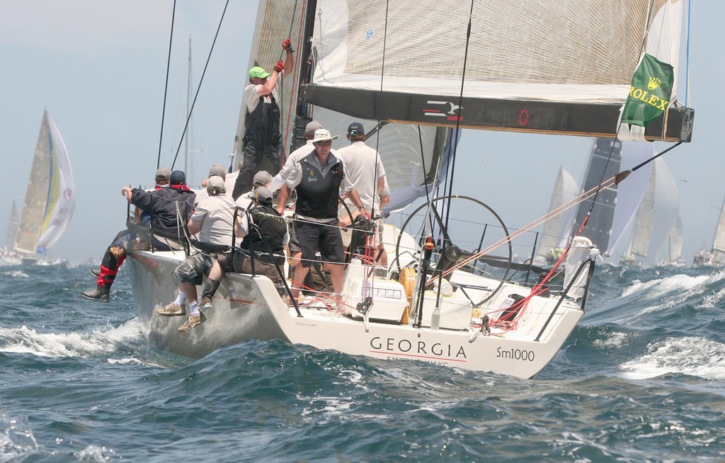 Georgia heads south - Rolex Sydney Hobart 2008 photo copyright Crosbie Lorimer http://www.crosbielorimer.com taken at  and featuring the  class