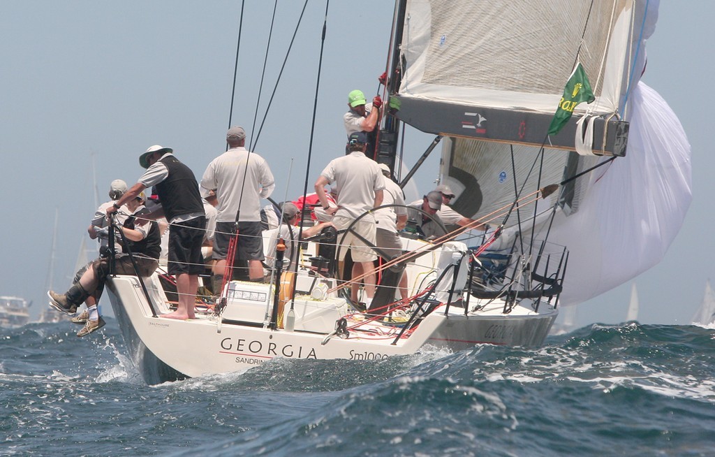 Georgia hoists the kite - Rolex Sydney Hobart 2008 photo copyright Crosbie Lorimer http://www.crosbielorimer.com taken at  and featuring the  class