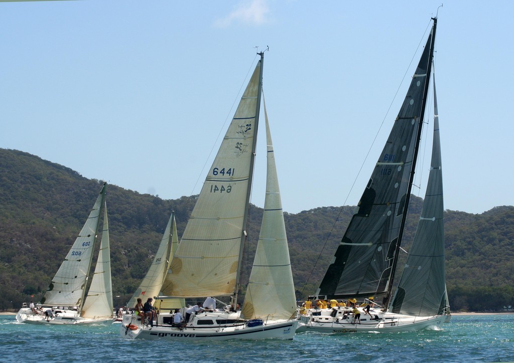 Groove (6441), Never A Dull Moment (6111) and IRC winner Quattro (602) in background -   
2009 Sunferries Magnetic Island Race Week Day 4     
 photo copyright Sunferries Magnetic Island Race Week http://www.magneticislandraceweek.com.au taken at  and featuring the  class