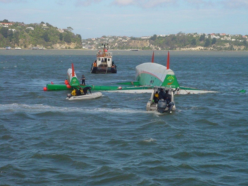 Tows end – manoeuvring along side the Dunedin wharves. photo copyright Martin Balch taken at  and featuring the  class