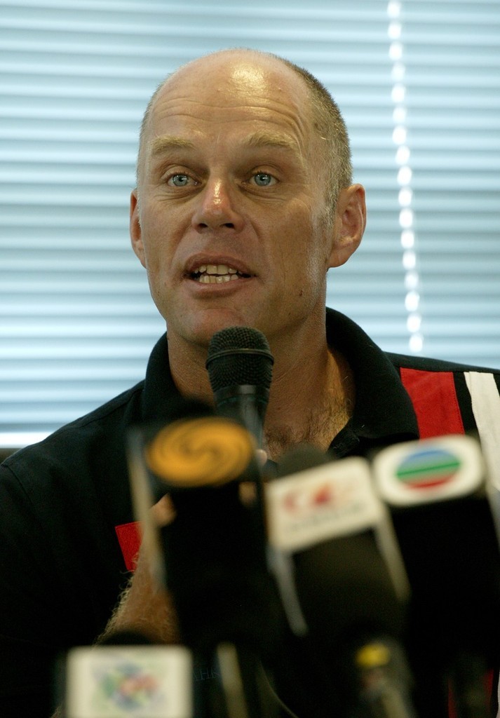 Rene Appel, HKG/WAHK Coach, Press Conference 18 July 08.  © Guy Nowell http://www.guynowell.com