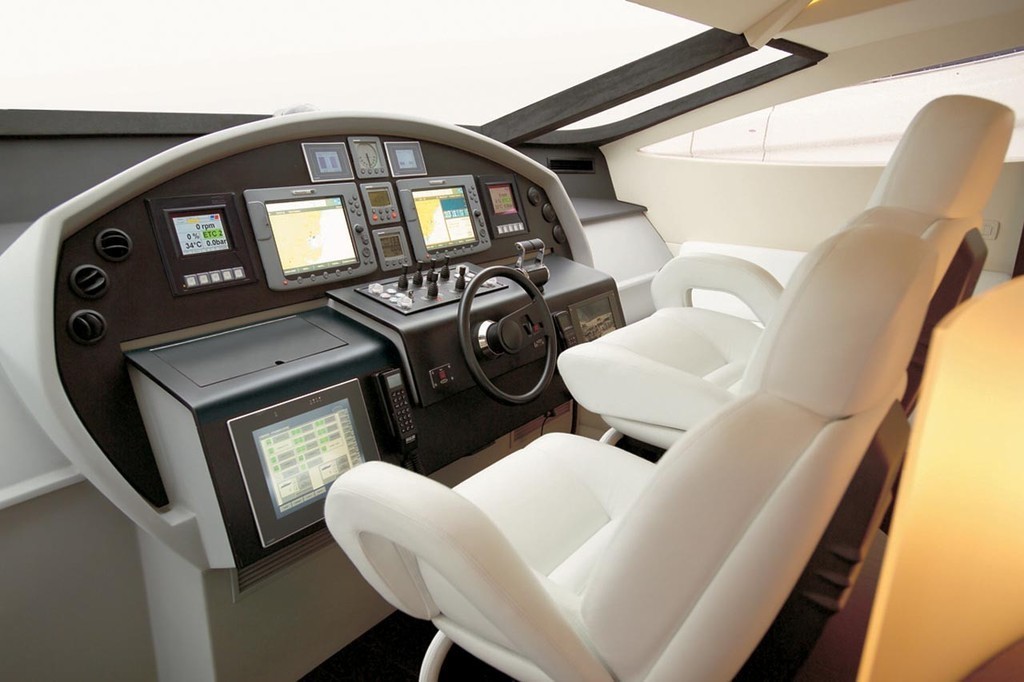 High-tech Pershing Helm photo copyright Ocean Magazine http://www.oceanmagazine.com.au/ taken at  and featuring the  class