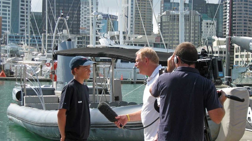 Getting the media stuff out of the way - talking with TVNZ’s Martin Tasker © Murray de Lues