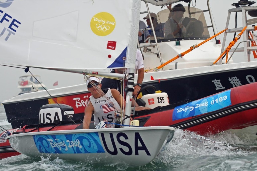 Anna Tunnicliffe (USA) winner of the Gold Medal - Laser Radial - 2008 Olympics. She started in the Olympic singlehander Europe class in 2002, before switching to the Laser Radial when it came in for 2008 Olympics. © Richard Gladwell www.photosport.co.nz