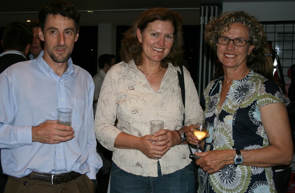 From left to right: Kevin Green and Vanessa Dudley (Yaffa Publications), Jenni Bonnitcha (CYCA Manager Youth Sailing Academy) - Line 7 launch at the CYCA photo copyright Helen Hopcroft taken at  and featuring the  class