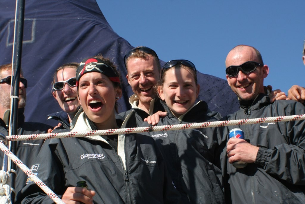 Glasgow crew celebrate in La Rochelle - Clipper 07-08 http://www.clipperroundtheworld.com/ © Clipper Ventures PLC . http://www.clipperroundtheworld.com