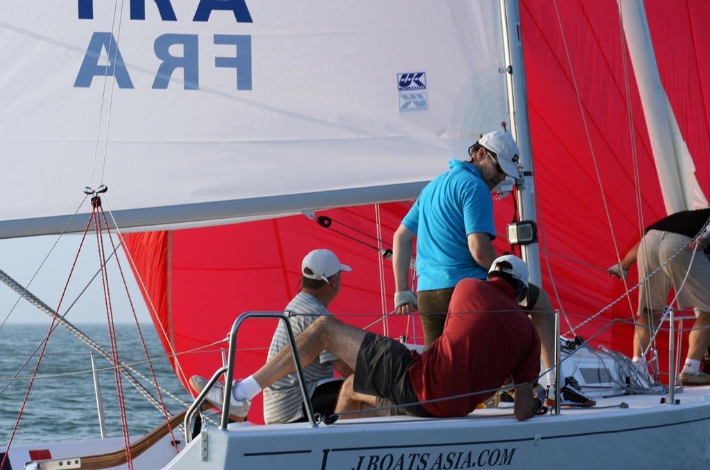 J/Boats Invitational 2008, Xiamen. French steering system.  © Richard Chen