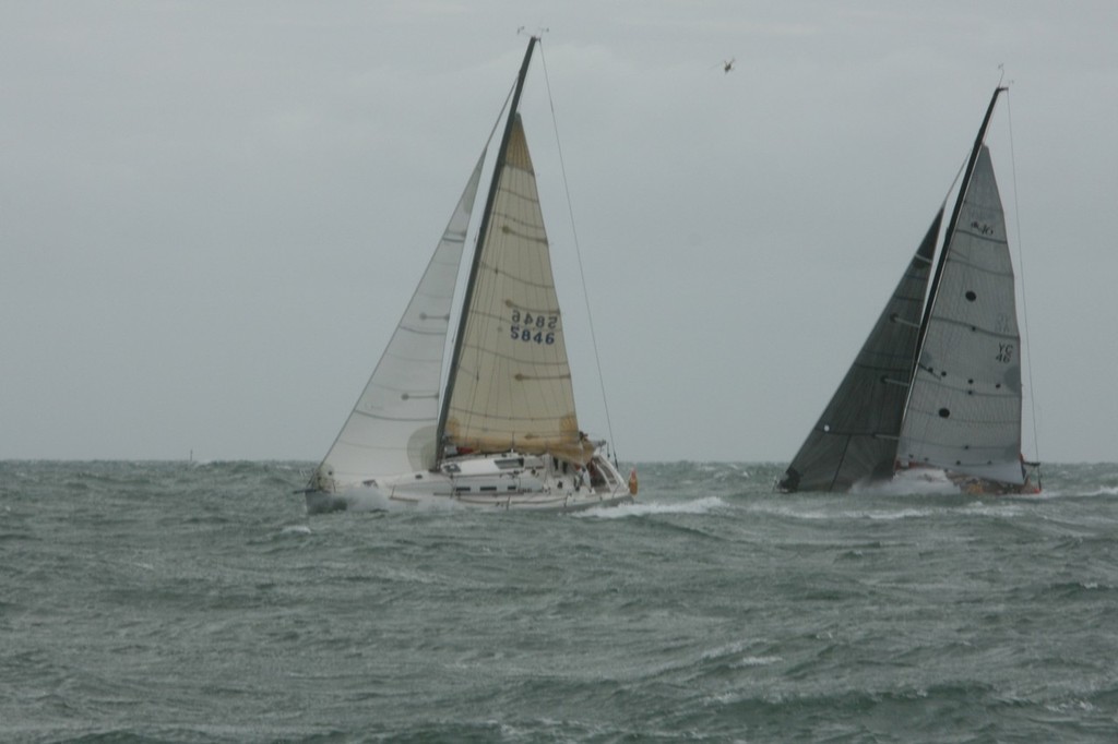 As Good As It Gets has a good start in difficult conditions - Adelaide Pt Lincoln Race 2008 © Maggie Joyce - Mariner Boating Holidays http://www.marinerboating.com.au