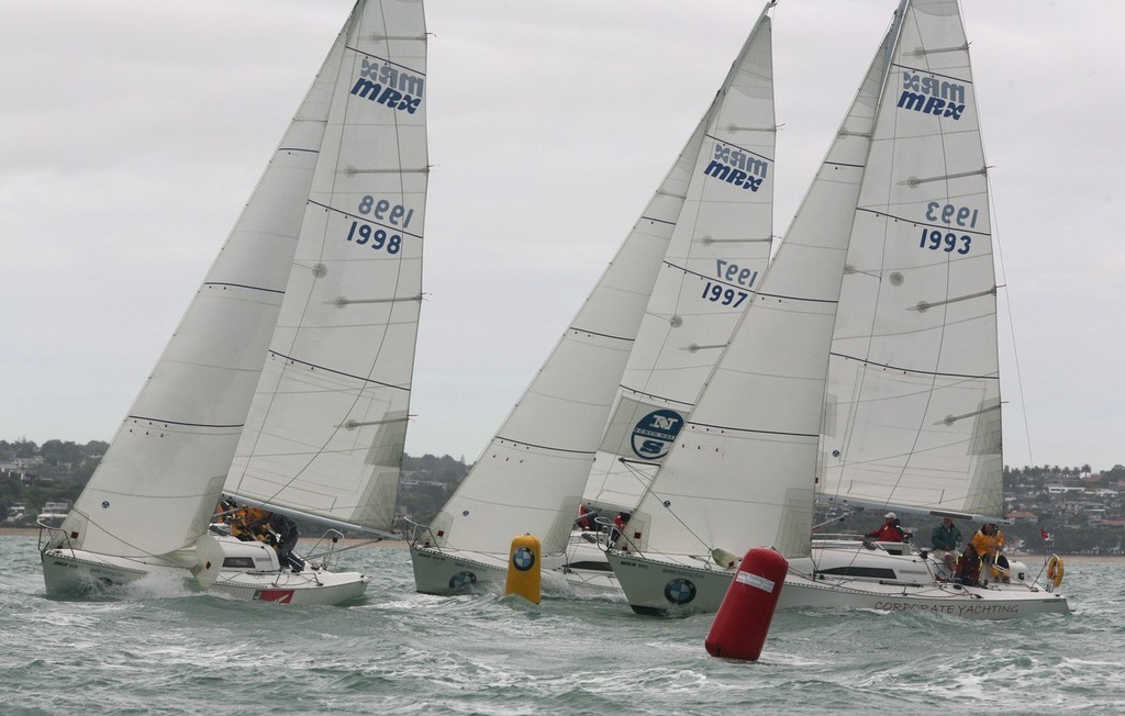 Close racing in the 2008 New Zealand BMW Sailing Cup © Ivor Wilkins/Offshore Images http://www.offshoreimages.com/