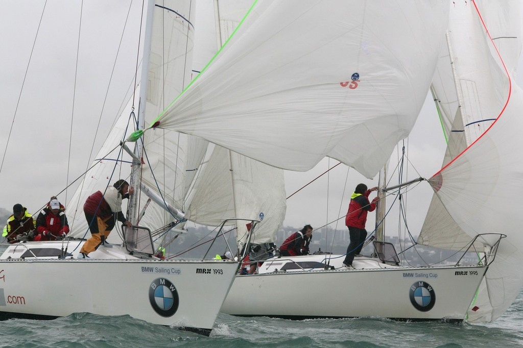 Close racing in the 2008 New Zealand BMW Sailing Cup © Ivor Wilkins/Offshore Images http://www.offshoreimages.com/