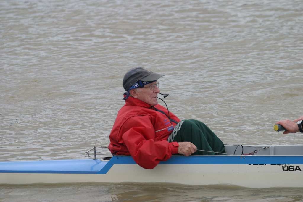 Noel Lynch still coxing at the age of 82 - he takes his crew for a paddle at Clifton photo copyright Rob Bristow www.rowinginfo.info taken at  and featuring the  class