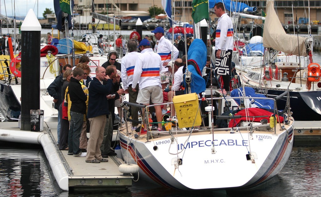 Impeccable greeted at Constitution Dock - Rolex Sydney Hobart Yacht Race 2008 © Crosbie Lorimer http://www.crosbielorimer.com