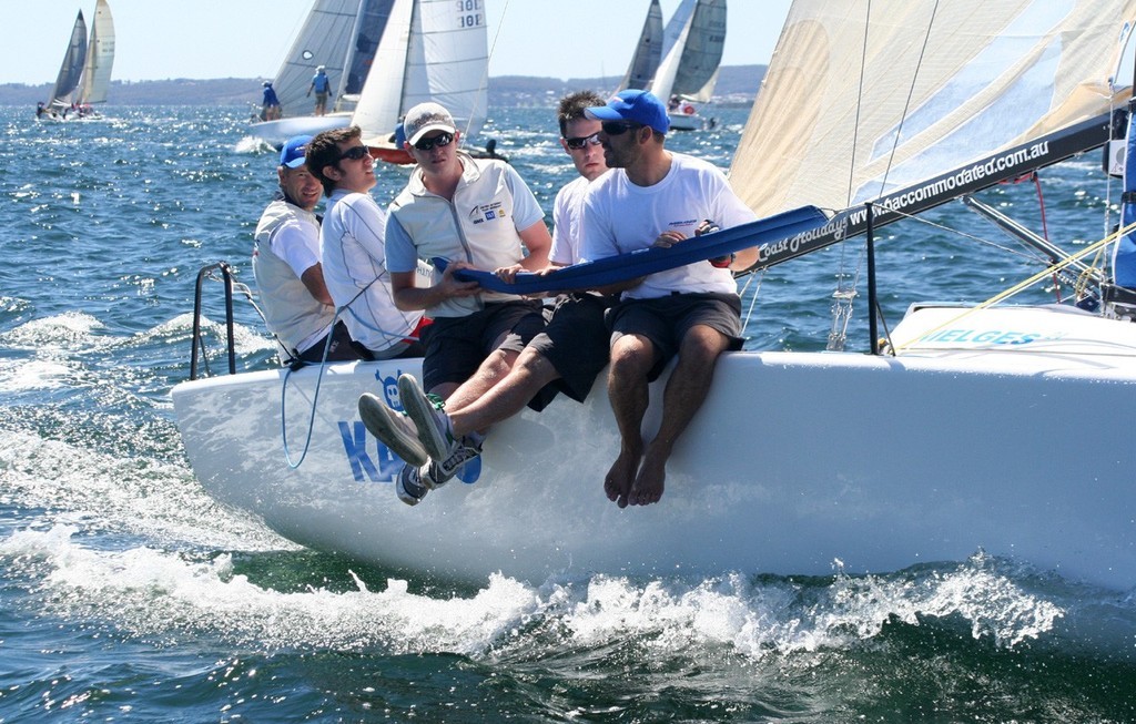 Kaito give the fleet a start - Heaven Can Wait 24 Hour Race photo copyright Sail-World.com /AUS http://www.sail-world.com taken at  and featuring the  class