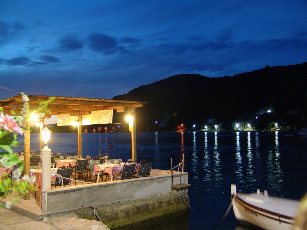 Kod Marka restaurant Sipan. photo copyright Ian & Andrea Treleaven taken at  and featuring the  class
