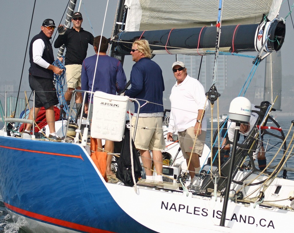 Currently third on corrected time is Medicine Man with Bob Lane (r) as owner/skipper photo copyright Rick Roberts  taken at  and featuring the  class