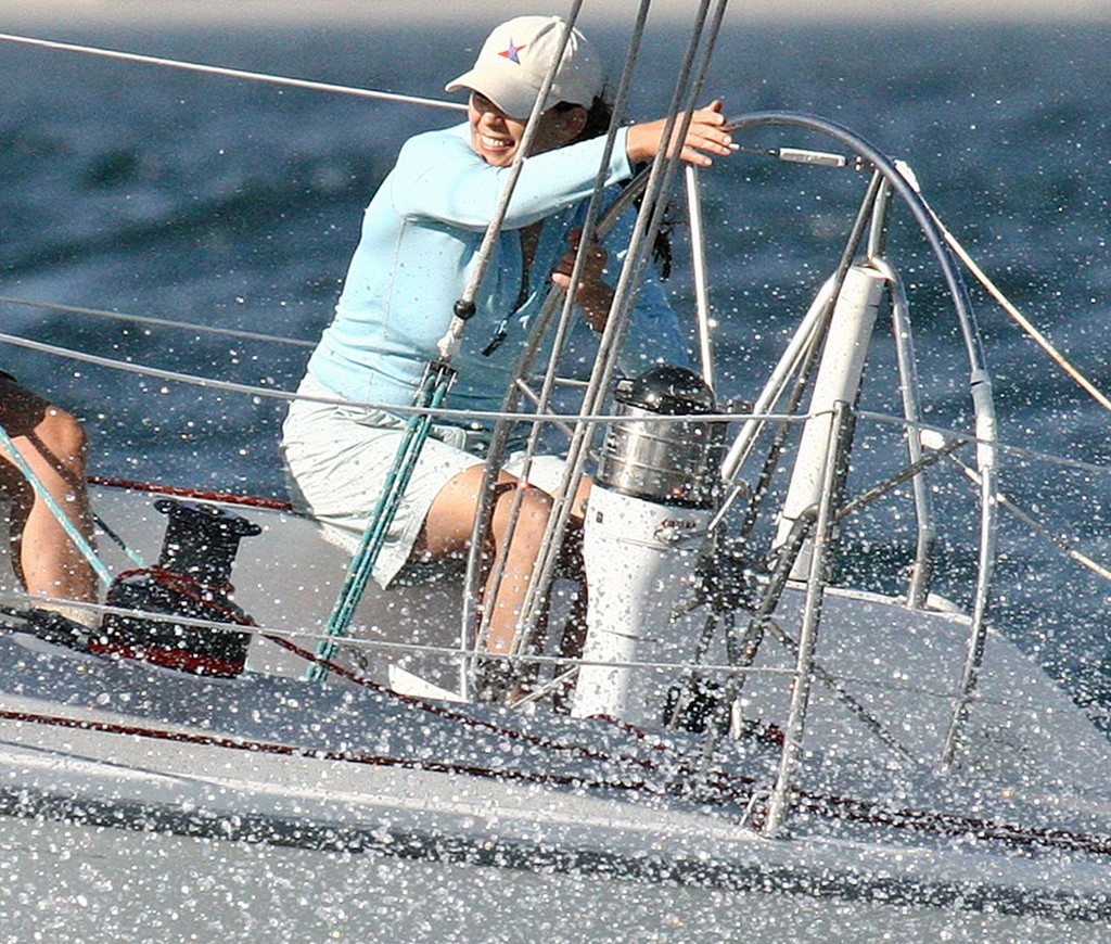 Samantha Treadwell from San Diego Yacht Club sailed well in the sometimes rough chop off Long Beach to finish the day in third place. Photo:
Rick Roberts photo copyright Sail-World.com /AUS http://www.sail-world.com taken at  and featuring the  class