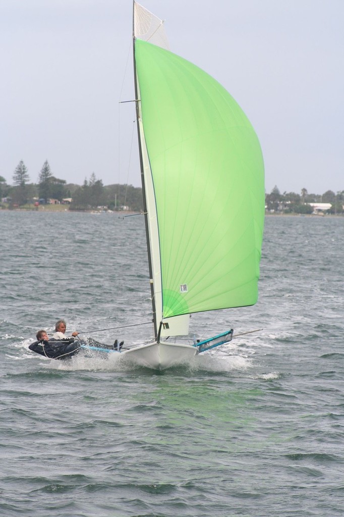 Last Gasp - former Nat Champ Chris Bibby with James Huggett - Australian B14 Championships photo copyright Rafael Heale taken at  and featuring the  class