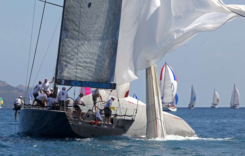 Living Doll splits her kite - Audi Hamilton Island Race Week 2009 © Crosbie Lorimer http://www.crosbielorimer.com